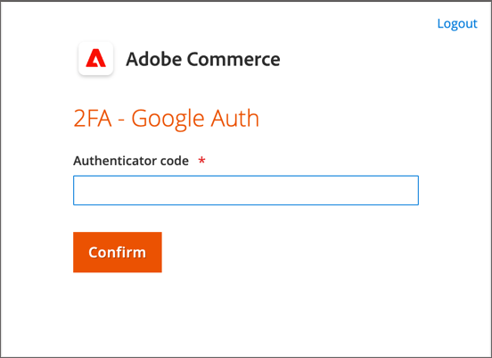 Enter the Authenticator code