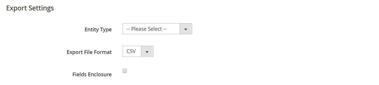 Magento to WooCommerce : Export Settings