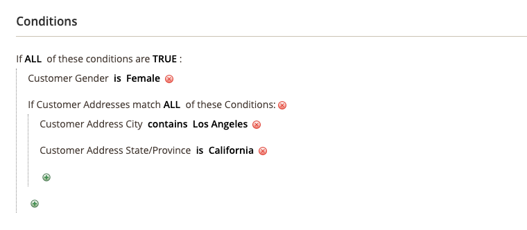 Conditions for females in Los Angeles, California