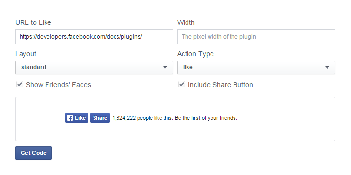 Facebook - Like button setup
